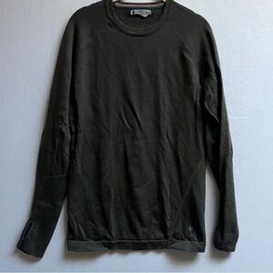Smartwool Men's Dark Green Long Sleeve Shirt Knit Sweater Sz S
